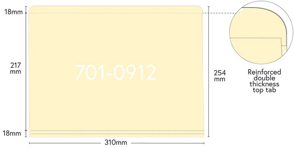 Reinforced File Folders Perma/Dur® | 2 Sizes | Up To 245 X 375mm 2 Reinforced File Folders Perma/Dur® | 2 Sizes | Up To 245 X 375mm - Image 2