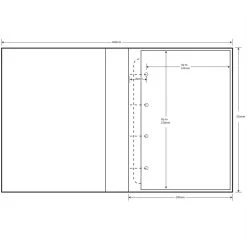 Archival Ring Binder - A4/A3 | 4 Ring -tools shop A4 Box dimensions 1000x970