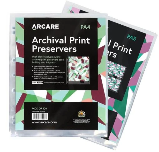 Archival A4, A5 Binder Pockets -tools shop A5 and A4 archival binder pages 800x764