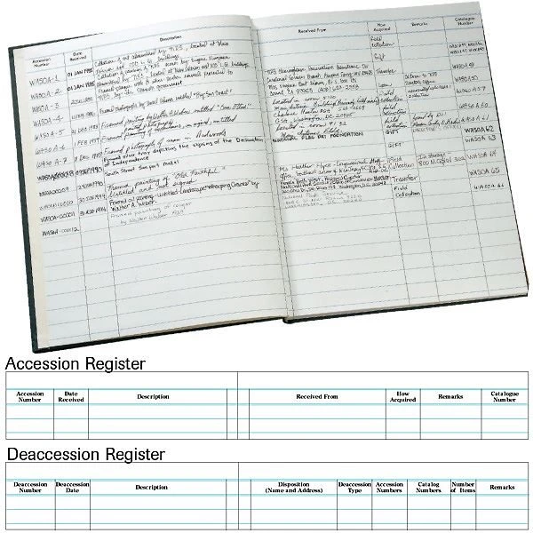 Accession And Deaccession Registers 1 Accession And Deaccession Registers