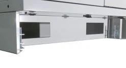 Museum Referencing Cabinet - Glazed Double Door -tools shop Adjustable feet and removeable plinth 1000x544