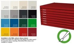 Horizontal Plan File Chest - 50-70mm Drawer Depth -tools shop Choose a RAL colour Enter selection on basket page 1000x601