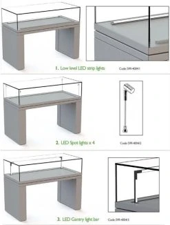 Display Case - Glass Top -tools shop Display Case Lighting Options 512x675