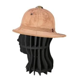 Archival Foam Heads - Hat & Wig Mount -tools shop M with hat copy 800x847