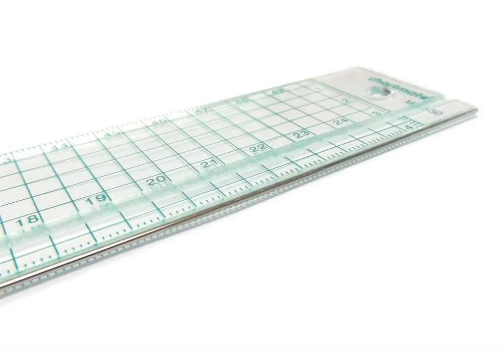Transparent Metal Edged Ruler 1 Transparent Metal Edged Ruler