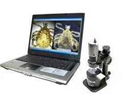 Digital Microscope - Standard Working Distance / 20x-220x / Caps / 1.3MP | Dino Lite AM4515ZT -tools shop Microscope in use 1000x801