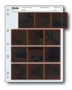 120 Film Negative Storage Binder Page For 60x45mm 60x60mm Or 60x70mm
