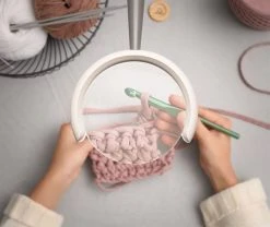 Desk/Floor Combi-Magnifying Lamp - 6000K LED -tools shop P609 25090 rimless lens 1000x842