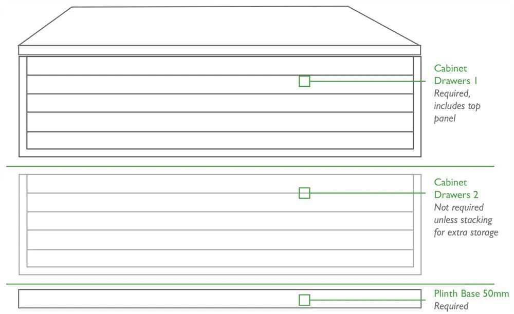 Plan Chest Cabinet (5-8 Drawers) 2 Plan Chest Cabinet (5-8 Drawers) - Image 2